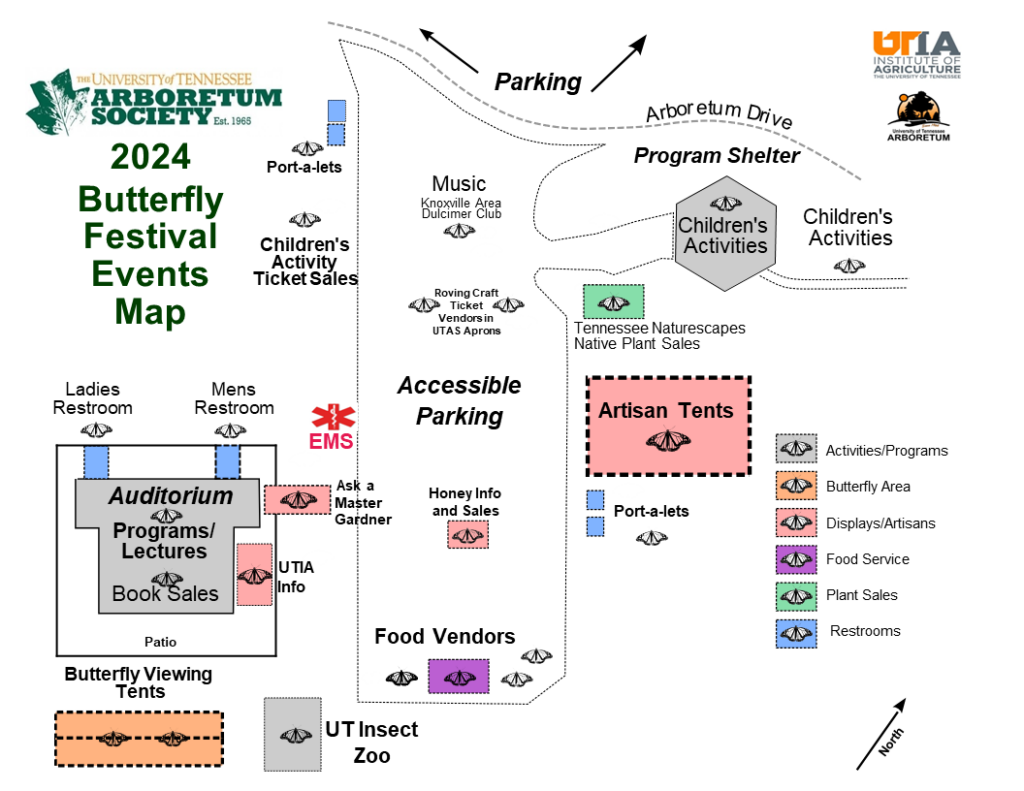 2024 Butterfly Festival Events Map